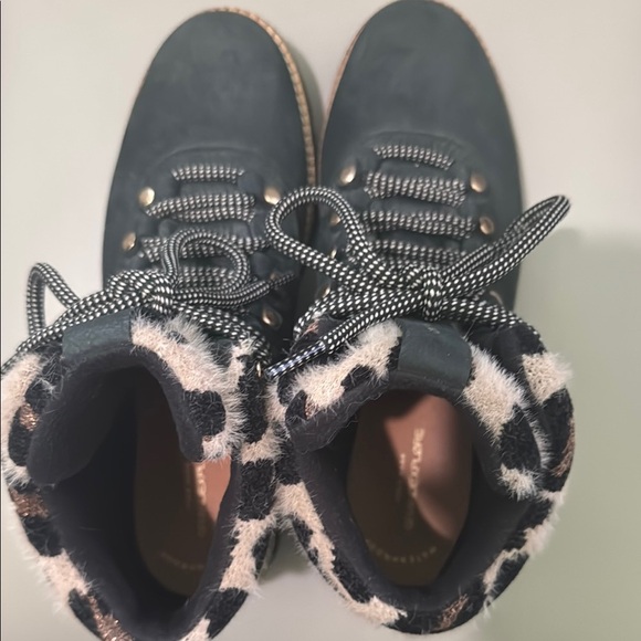 Cole Haan Black Winter Rain Boots with Rugged Sole - Picture 5 of 12